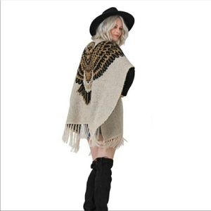 Vertigo med/lrg eagle poncho orig. 328